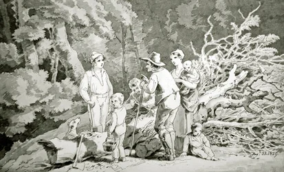 La famille du bûcheron