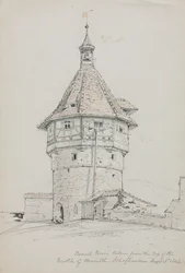 Tour ronde, château de Munoth, Schaffhouse, Suisse