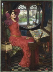 « Je suis à moitié lasse des ombres », dit la Dame de Shalott, 1915
