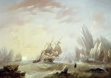 Pêche à la baleine en mer polaire