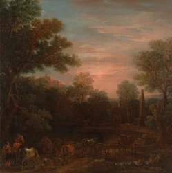 Paysage classique : Soirée
