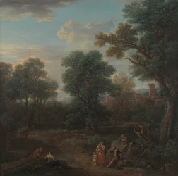 Paysage classique : Matin