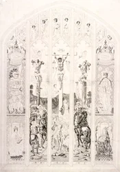 Fenêtre est à St Margaret, Westminster, représentant la crucifixion, Londres, 1787