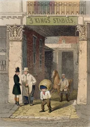 Vestiges de la maison Clarendon, écuries des Trois Rois, Piccadilly, de 
