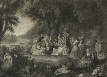 Le pique-nique du 4 juillet, vers 1864