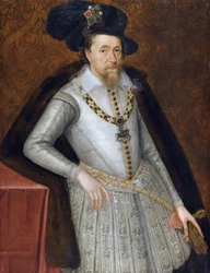 Jacques VI et Ier - Jacques Stuart - Portrait du roi Jacques Ier d