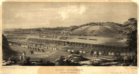 Camp Dennison - vue de la colline de Old Aunt Roady LOC 89694912