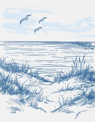Sérénité côtière bleue