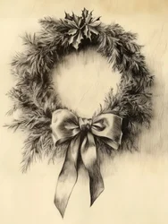 Une couronne de Noël élégante