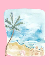 Journée à la plage tropicale
