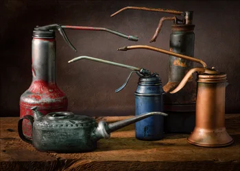 Collection de bidons d