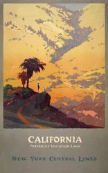 Affiche de voyage en Californie