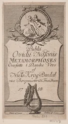 Page de titre "Publii Ovidii Nasonis Metamorphoses"