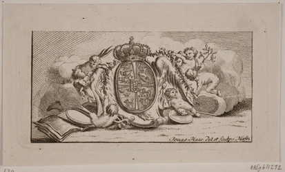 Vignette avec armoiries