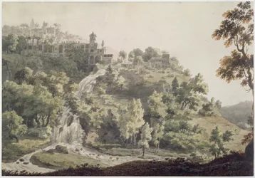 Tivoli : Vue de la Villa de Mécène