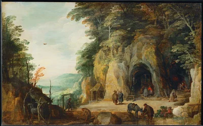 Ermitage de moines dans les rochers …