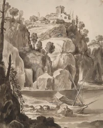 Côte Rocheuse avec un Bateau