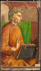 Effigie de Dante Alighieri, poète, écrivain italien, auteur de la Divine Comédie