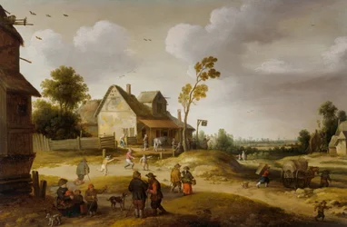 Scène de village