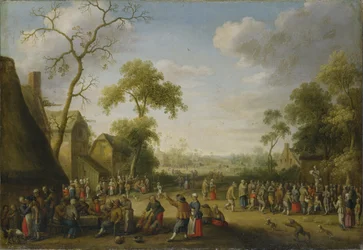 Scène de village, 1637