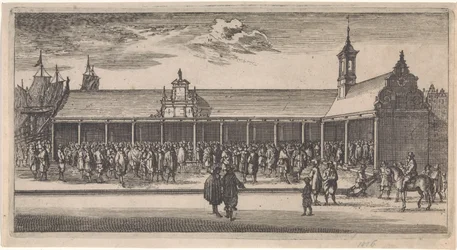 Vue de la Bourse à Rotterdam