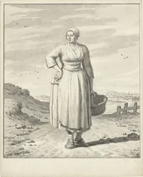 Paysanne avec un panier