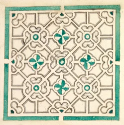 Disposition pour un jardin avec des parterres en forme de fleurs, XVIIe siècle