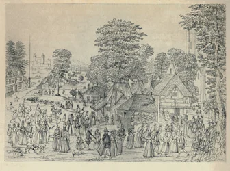 Une fête de mariage à Bermondsey, 1590, 1920