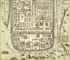 Carte de Jérusalem et des environs, de 