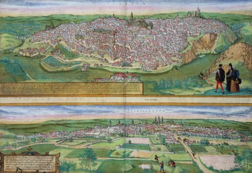Carte de Tolède et Valladolid, de 