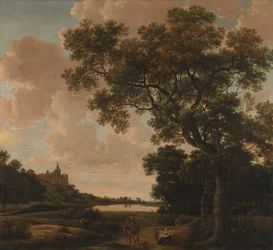 Paysage avec le Schwanenburg, Clèves