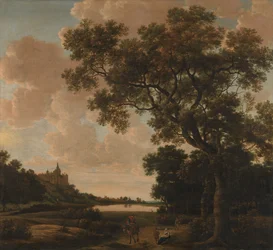 Paysage avec le Schwanenburg, vers 1650-1655 (huile sur toile)