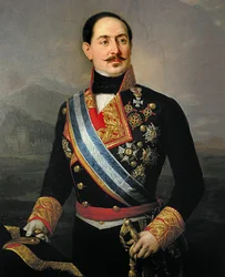 Portrait de Francisco Serrano y Dominguez (1810-1885), soldat et homme politique espagnol, chef de l