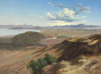 Vallée de Mexico depuis la colline de Sainte Isabel, 1892