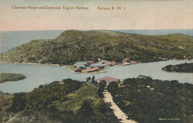 Clarence House et Dockyard, English Harbour. Antigua, B.W.I., début du 20ème siècle