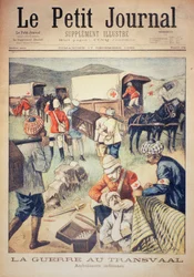 La guerre au Transvaal : ambulances indiennes, couverture de Le Petit Journal, 17 décembre 1899