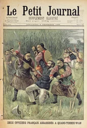 Deux officiers français assassinés à Quang-Tcheou-Wan par les Chinois, page de titre de 