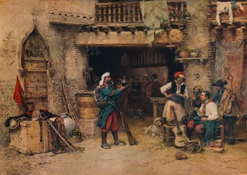 Dans la salle de garde, vers 1904, 1938