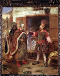 Personnes lors de la procession du Corpus