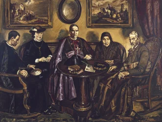 GUTIERREZ SOLANA, José (1886-1945). La Visite de l