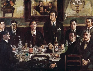 Le rassemblement au Café de Pombo