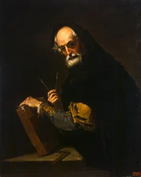 Philosophe avec un livre, une boussole et un goniomètre, 1630