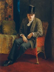 Autoportrait avec chapeau haut de forme