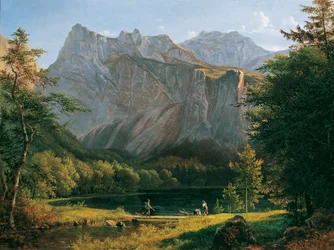Le lac Langbathsee arrière