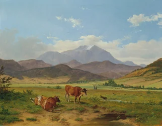 Paysage avec Schneeberg