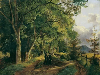 Chemin vers le Mariahilfberg près de Gutenstein