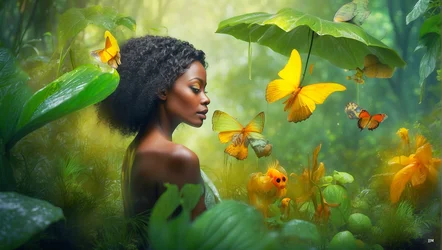 Monde de la forêt tropicale onirique