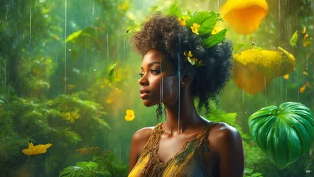 Monde de la forêt tropicale onirique