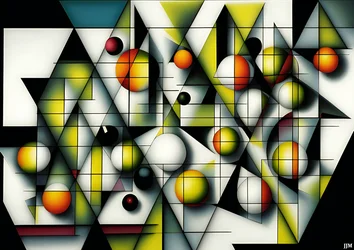 abstrait : sphères+triangles 1
