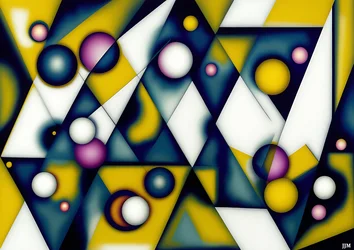 abstrait : sphères+triangles 2